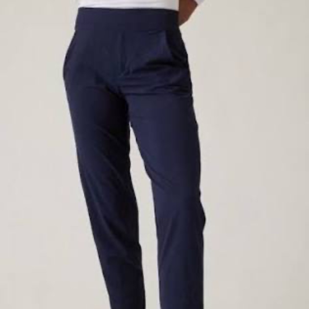 Athleta Brooklyn Ankle Pant Size 4P, Navy Blue